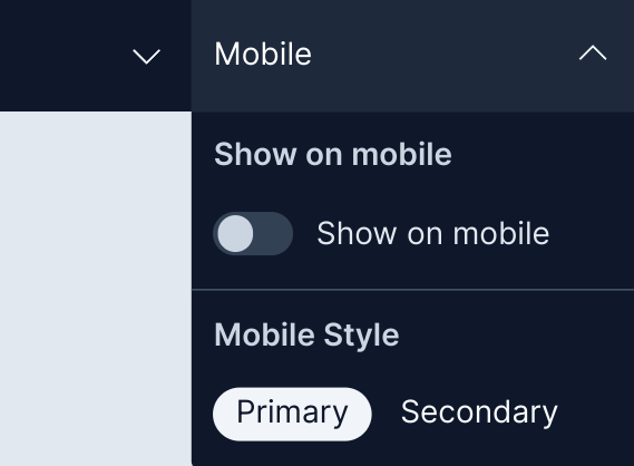 Screenshot of the option grouping feature